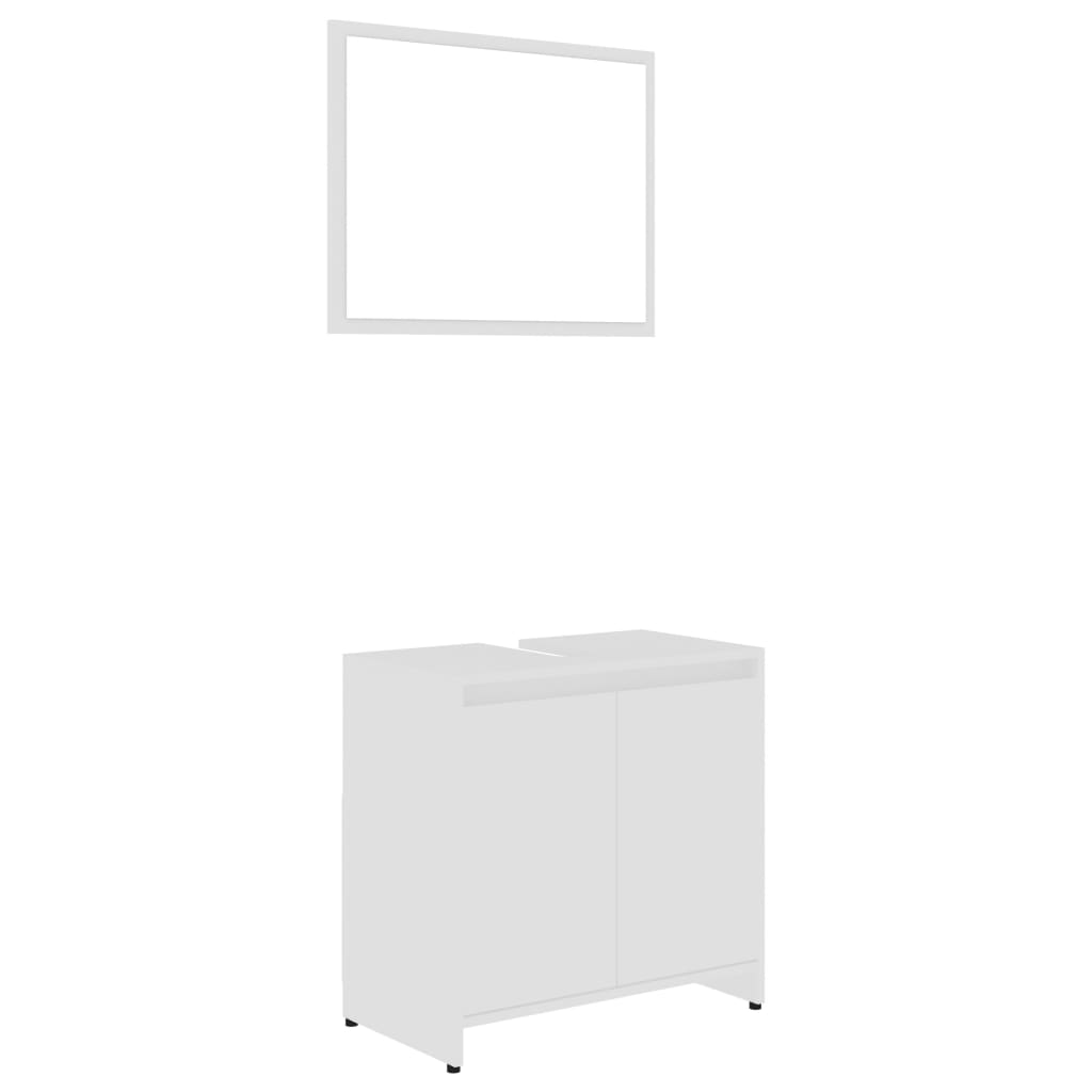 Bathroom Furniture Set Engineered Wood Medium