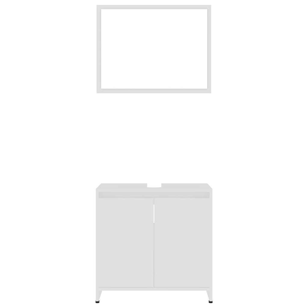 Bathroom Furniture Set Engineered Wood Medium
