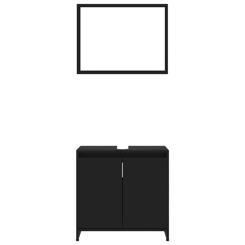 Bathroom Furniture Set Engineered Wood Medium