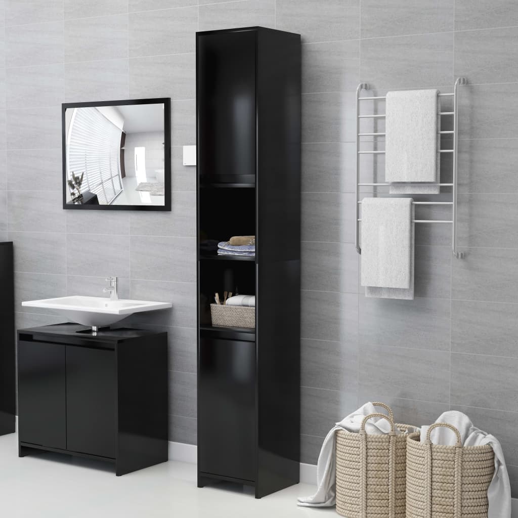 Bathroom Furniture Set Engineered Wood Medium