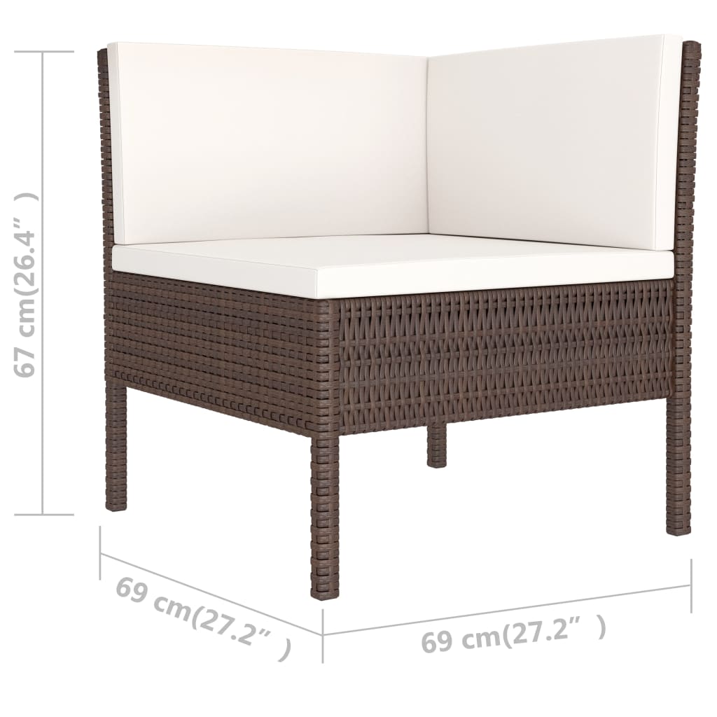 Patio Furniture Set Pe Rattan Large Modular