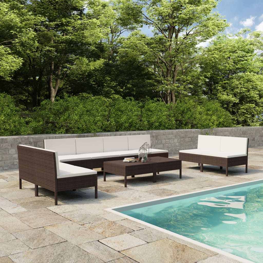Patio Furniture Set Pe Rattan Large Modular