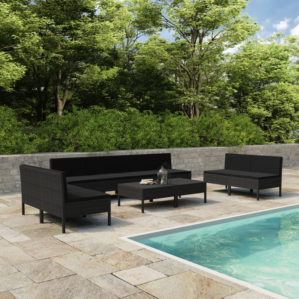 Patio Furniture Set Pe Rattan Large Modular