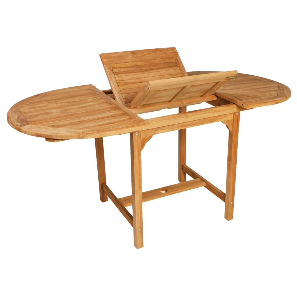 5 Piece Patio Dining Set Solid Teak Wood