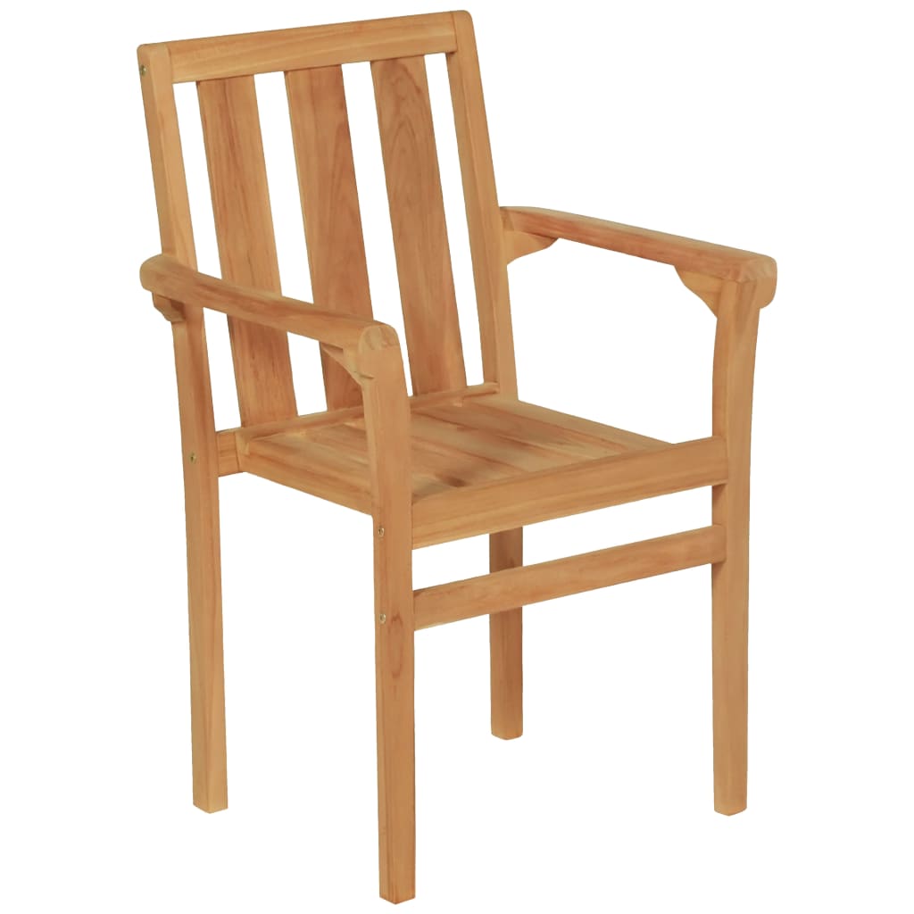 5 Piece Patio Dining Set Solid Teak Wood