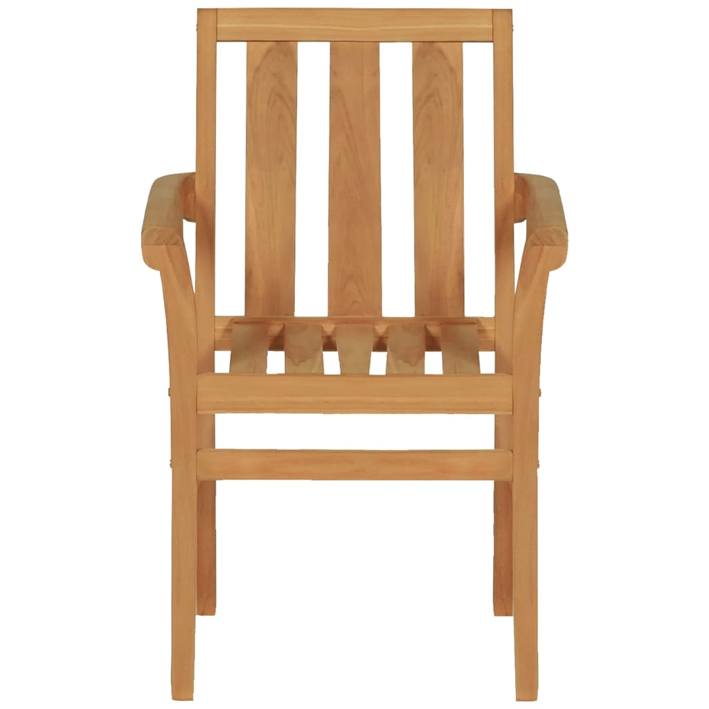 5 Piece Patio Dining Set Solid Teak Wood