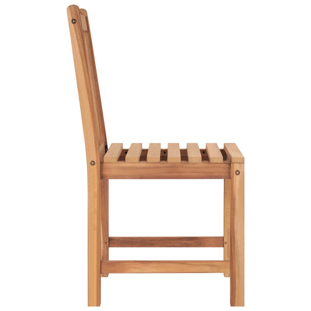 5 Piece Patio Dining Set Solid Teak Wood