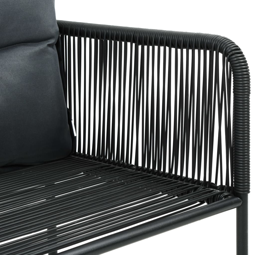 3 Piece Patio Dining Set Pvc Rattan