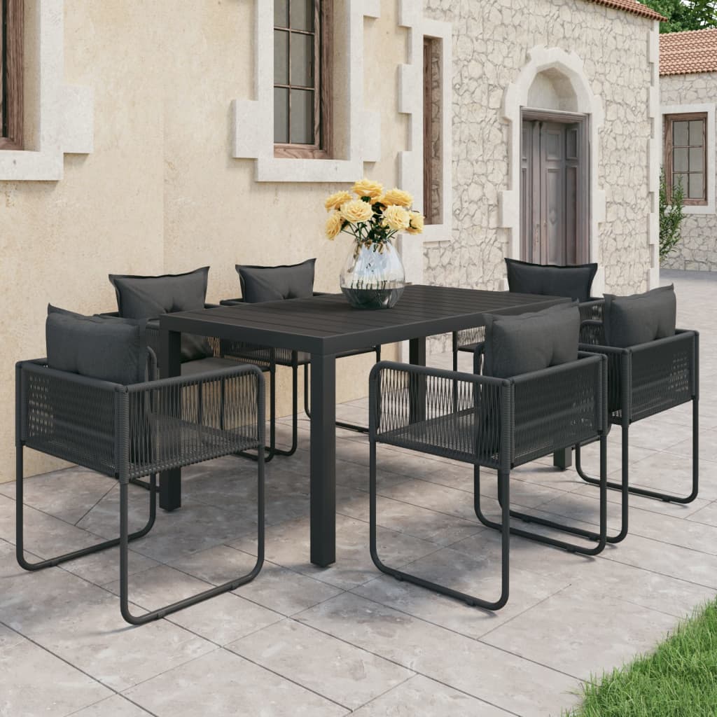3 Piece Patio Dining Set Pvc Rattan
