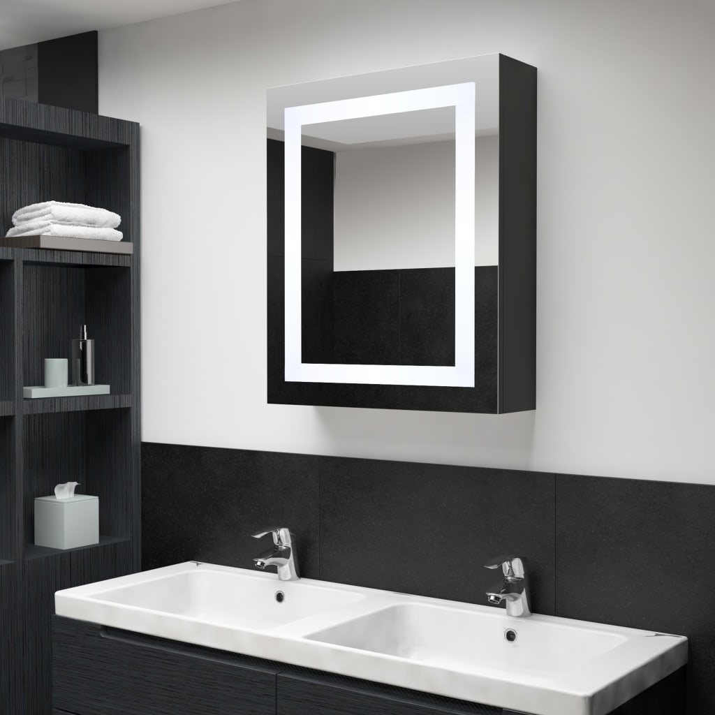 Bathroom Cabinet Anthracite Mdf With Melamine Finish Medium