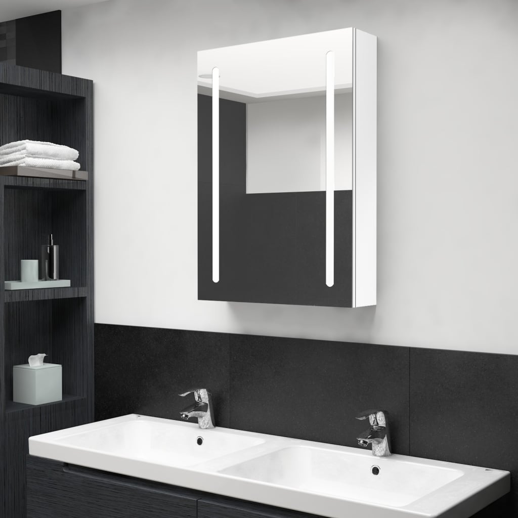 Bathroom Cabinet Mdf With Melamine Finish, Glass