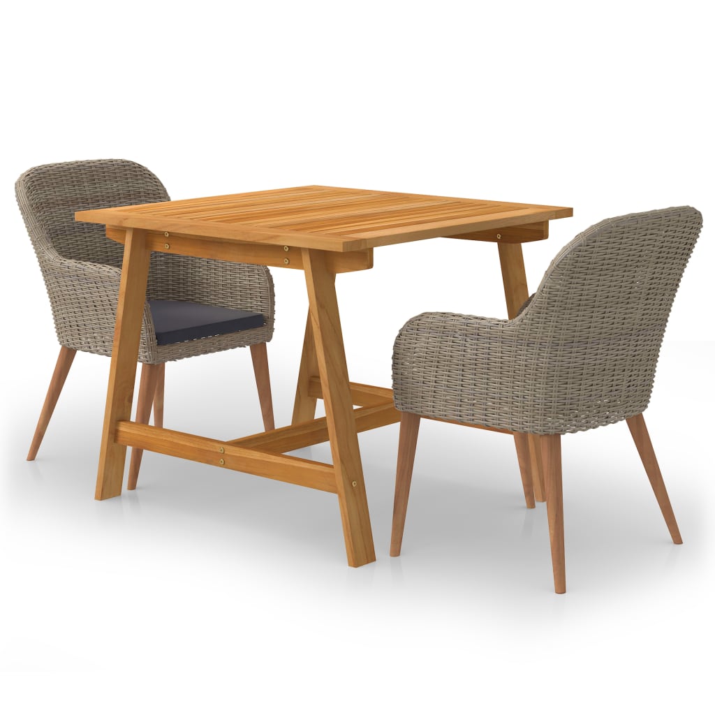 3 Piece Patio Dining Set