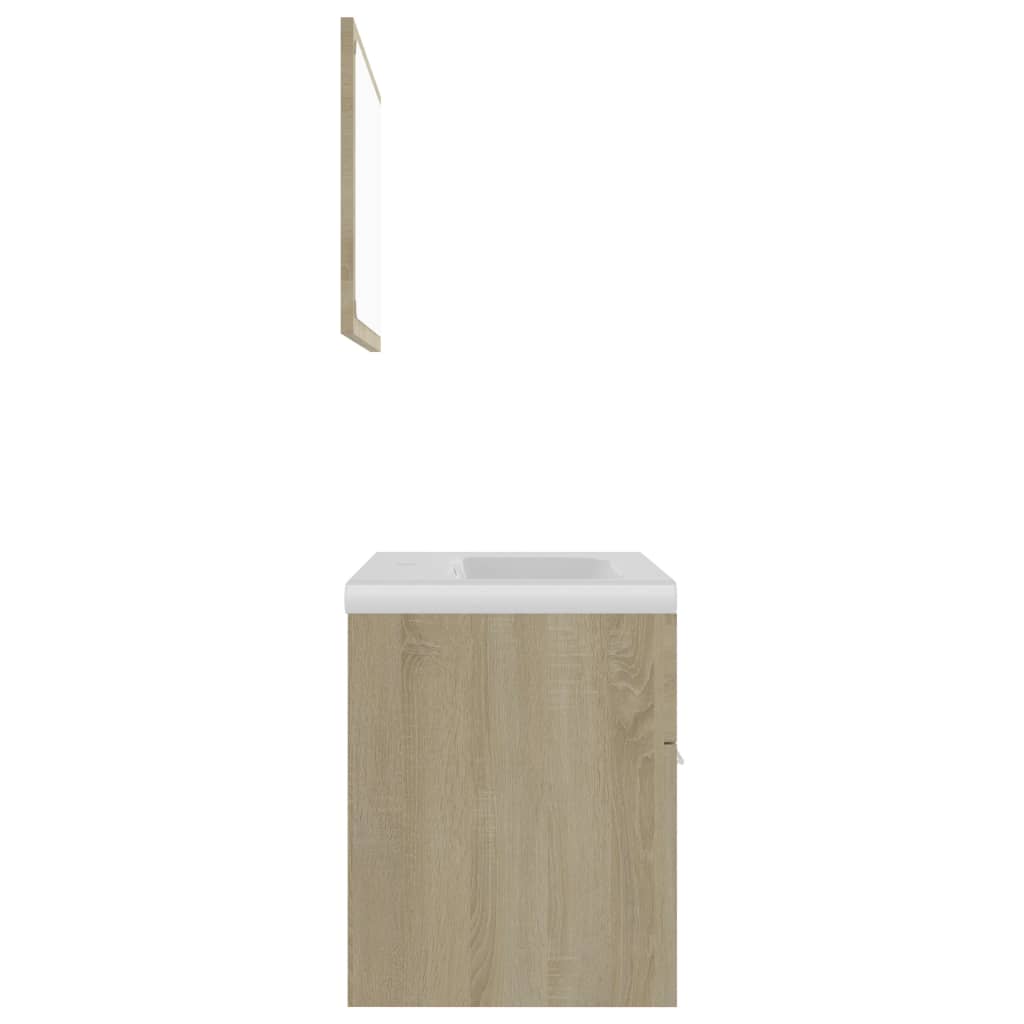 Bathroom Furniture Set Engineered Wood (804785+145061)