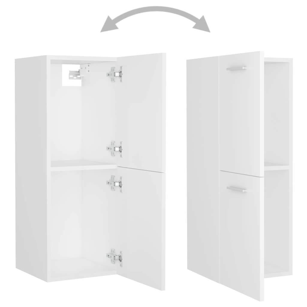 Bathroom Furniture Set Engineered Wood Compact