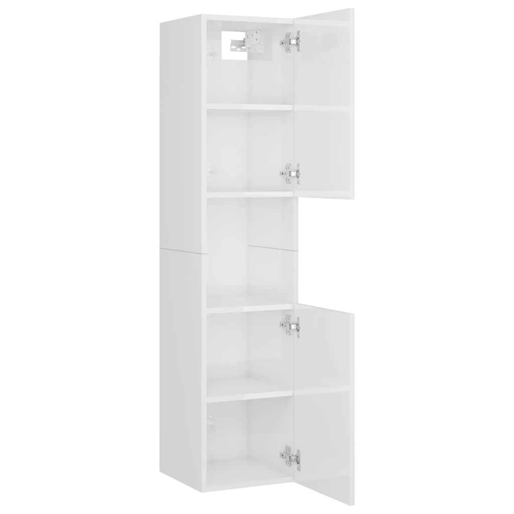 Bathroom Furniture Set Engineered Wood Compact