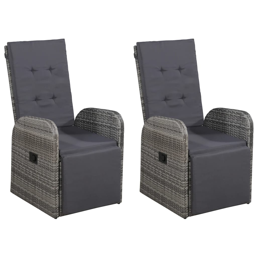 5 Piece Patio Dining Set Gray