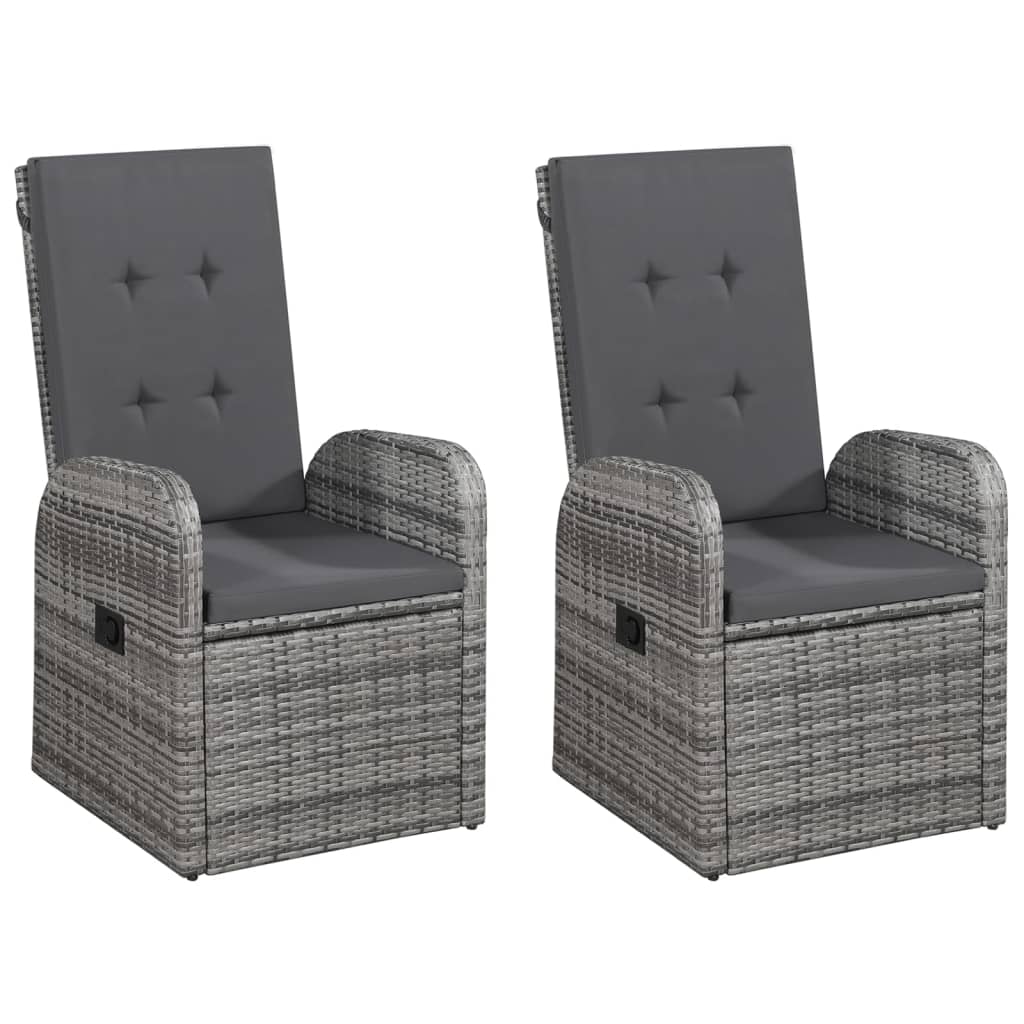 5 Piece Patio Dining Set Gray