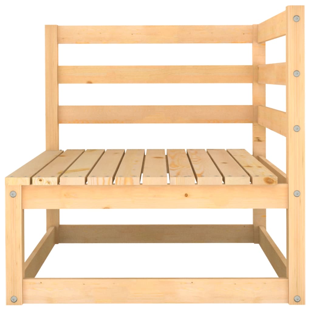 6 Piece Patio Lounge Set Solid Pinewood
