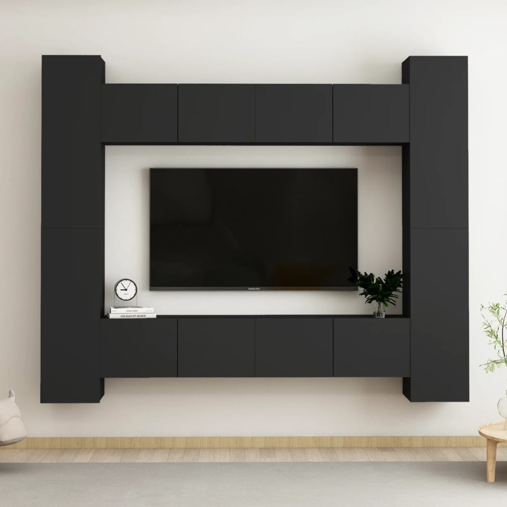 Tv Cabinet Engineered Wood Modern Tv Stand Hifi Cabinet