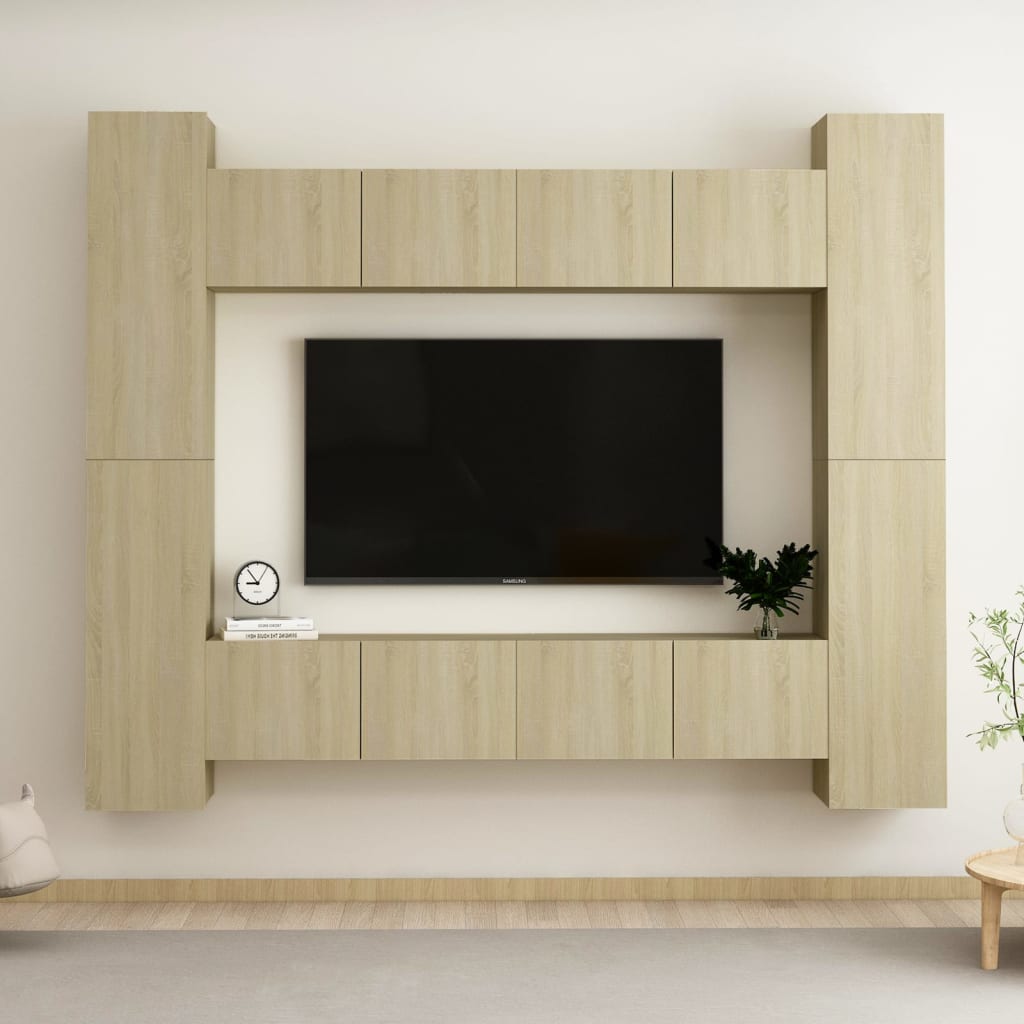 Tv Cabinet Engineered Wood Modern Tv Stand Hifi Cabinet