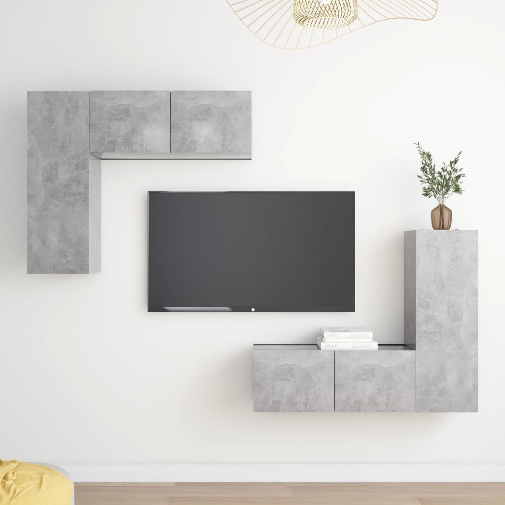 4 Piece Tv Stand Set Engineered Wood