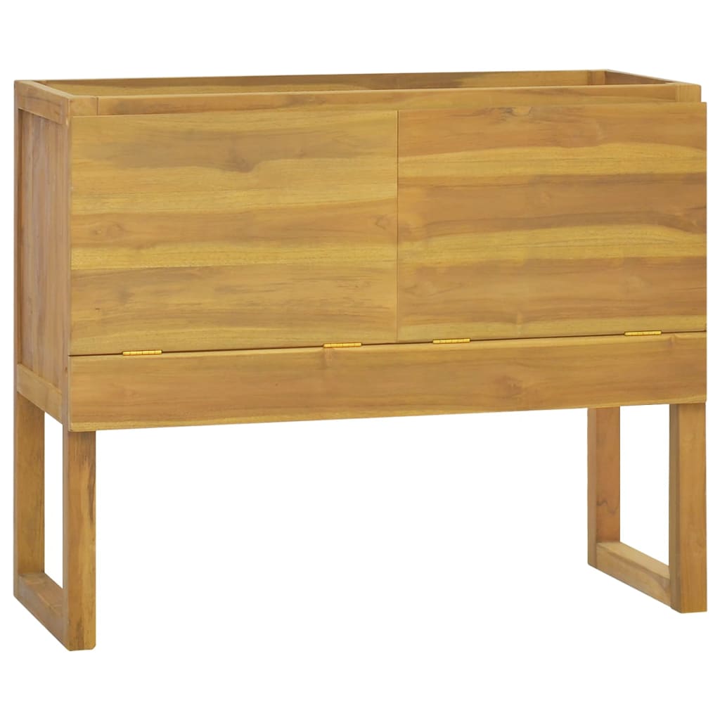 Bathroom Cabinet Natural Teak Solid Teak Wood Medium