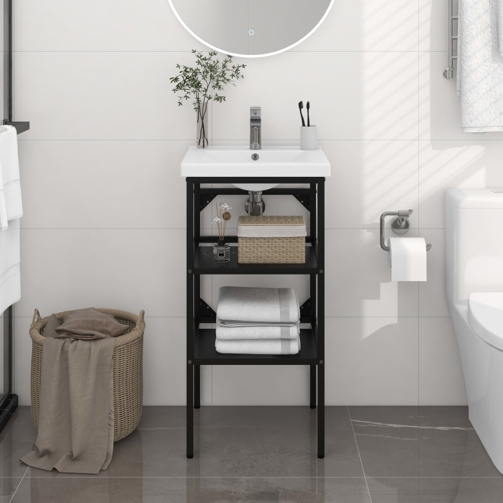 Bathroom Sink Frame Powder-Coated Iron Medium