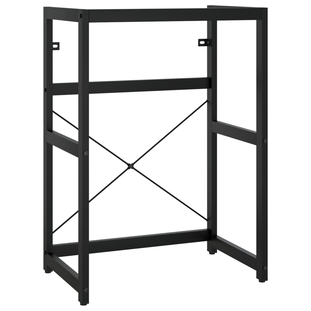 Bathroom Washbasin Frame Powder-Coated Iron 23.2X15.0X32.7 In