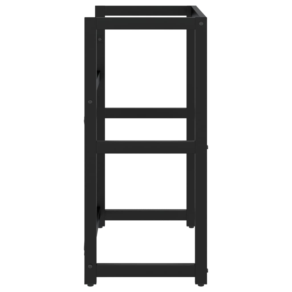 Bathroom Washbasin Frame Powder-Coated Iron 23.2X15.0X32.7 In