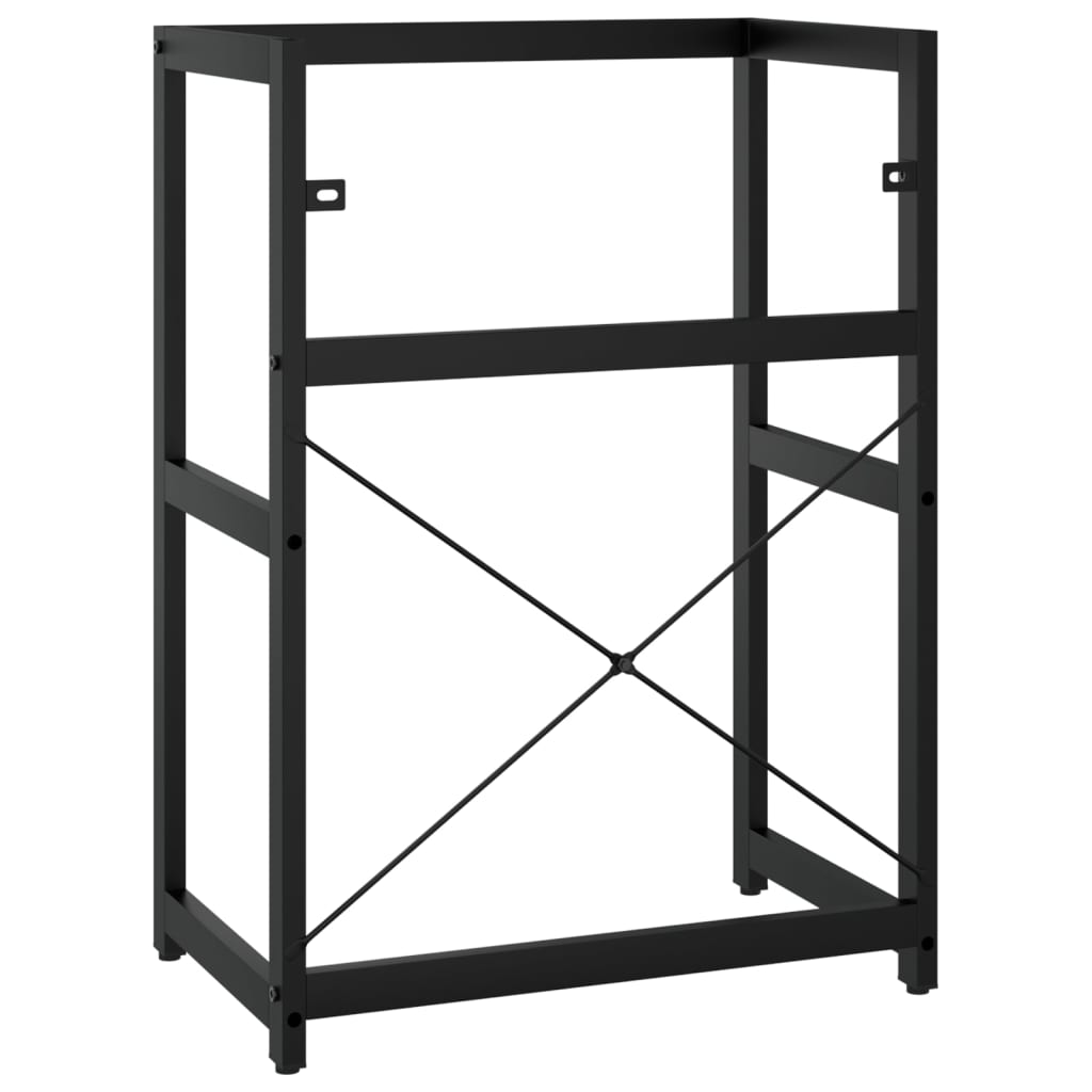 Bathroom Washbasin Frame Powder-Coated Iron 23.2X15.0X32.7 In