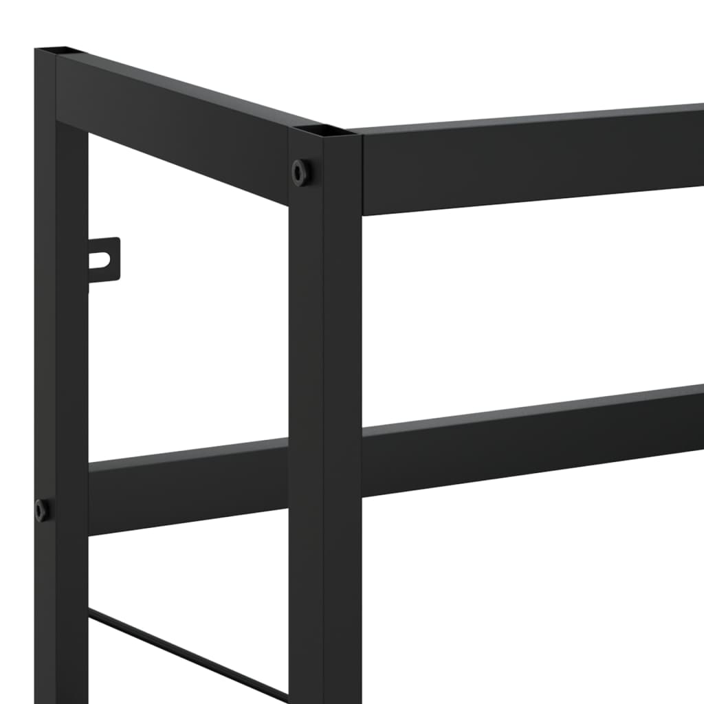 Bathroom Washbasin Frame Powder-Coated Iron 23.2X15.0X32.7 In
