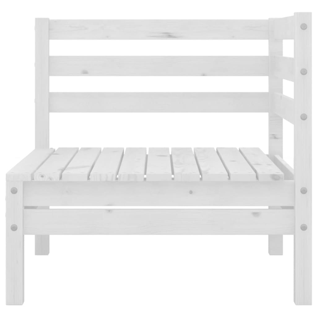 5 Piece Patio Lounge Set Solid Pinewood