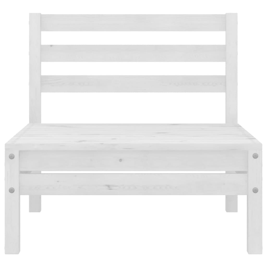 5 Piece Patio Lounge Set Solid Pinewood