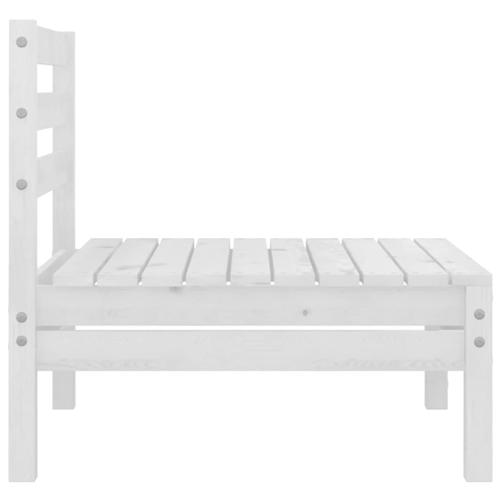 5 Piece Patio Lounge Set Solid Pinewood