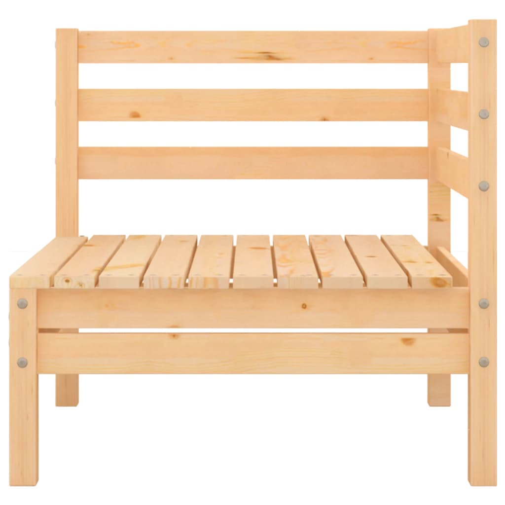 6 Piece Patio Lounge Set Solid Pinewood