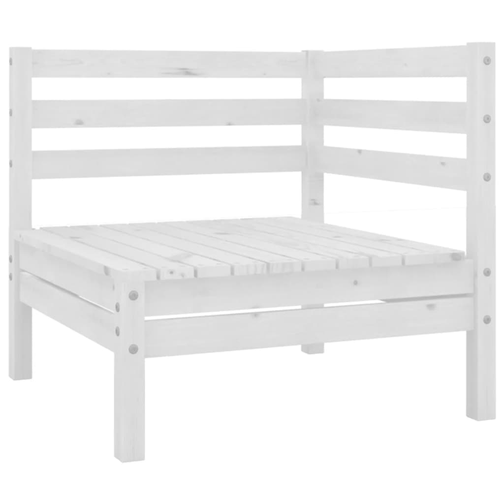10 Piece Patio Lounge Set Solid Pinewood