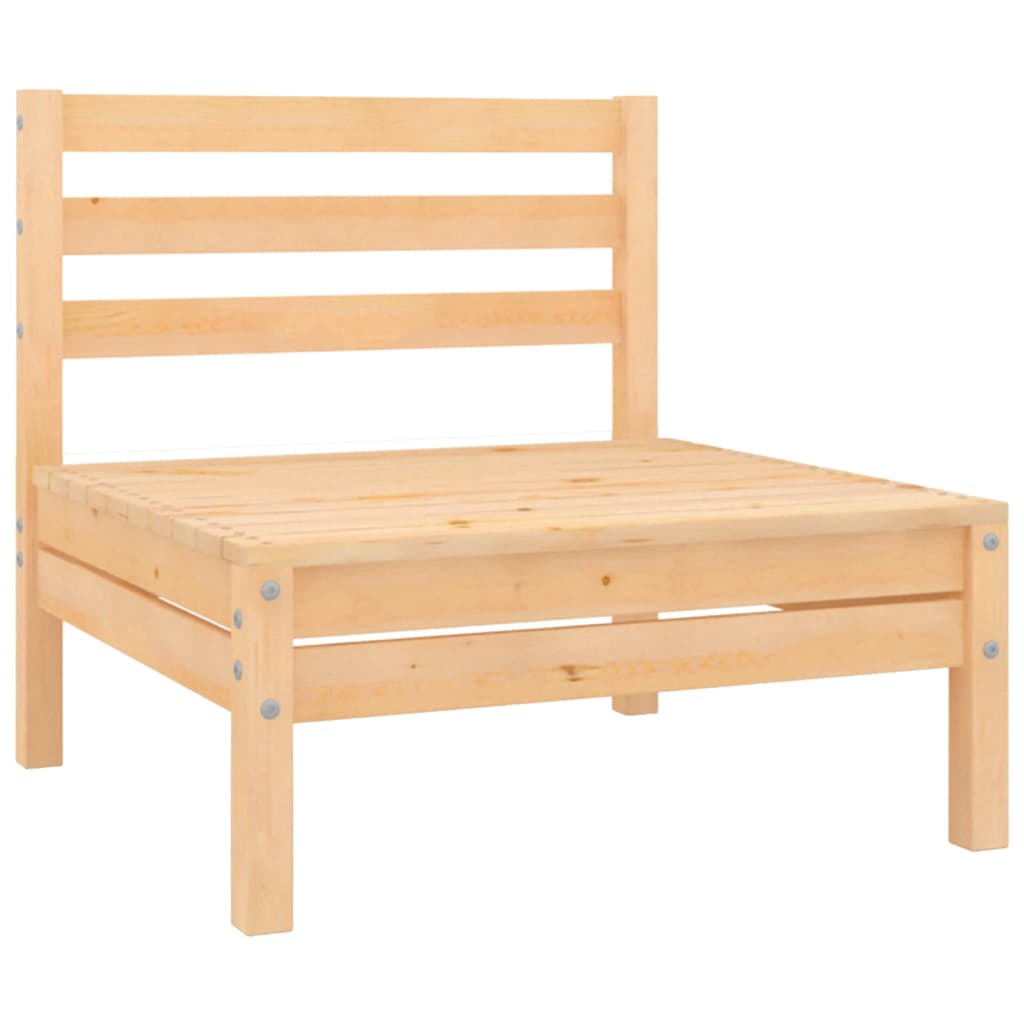 11 Piece Patio Lounge Set Solid Pinewood