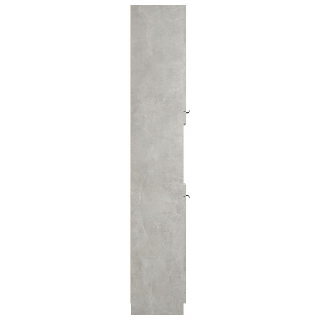 Bathroom Cabinet Concrete Grey Engineered Wood Tall