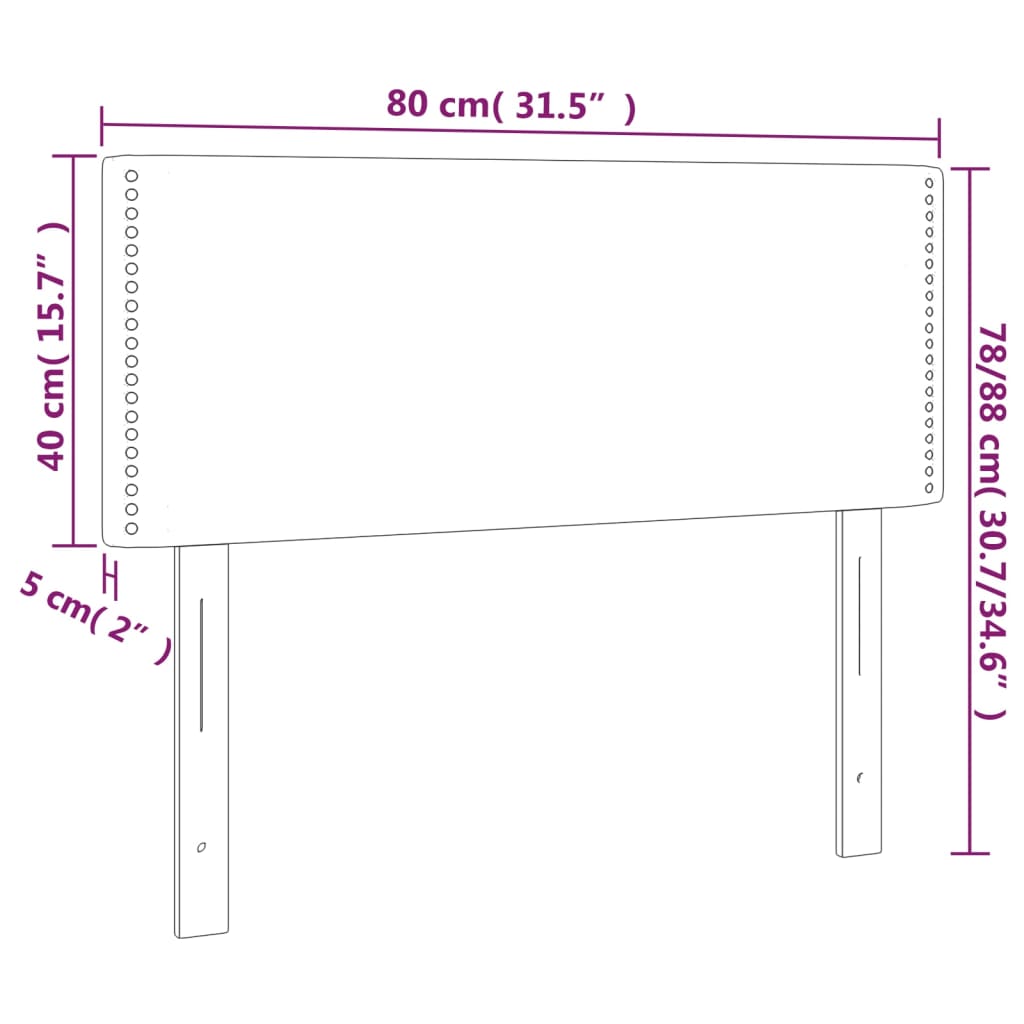 Headboard Light Grey