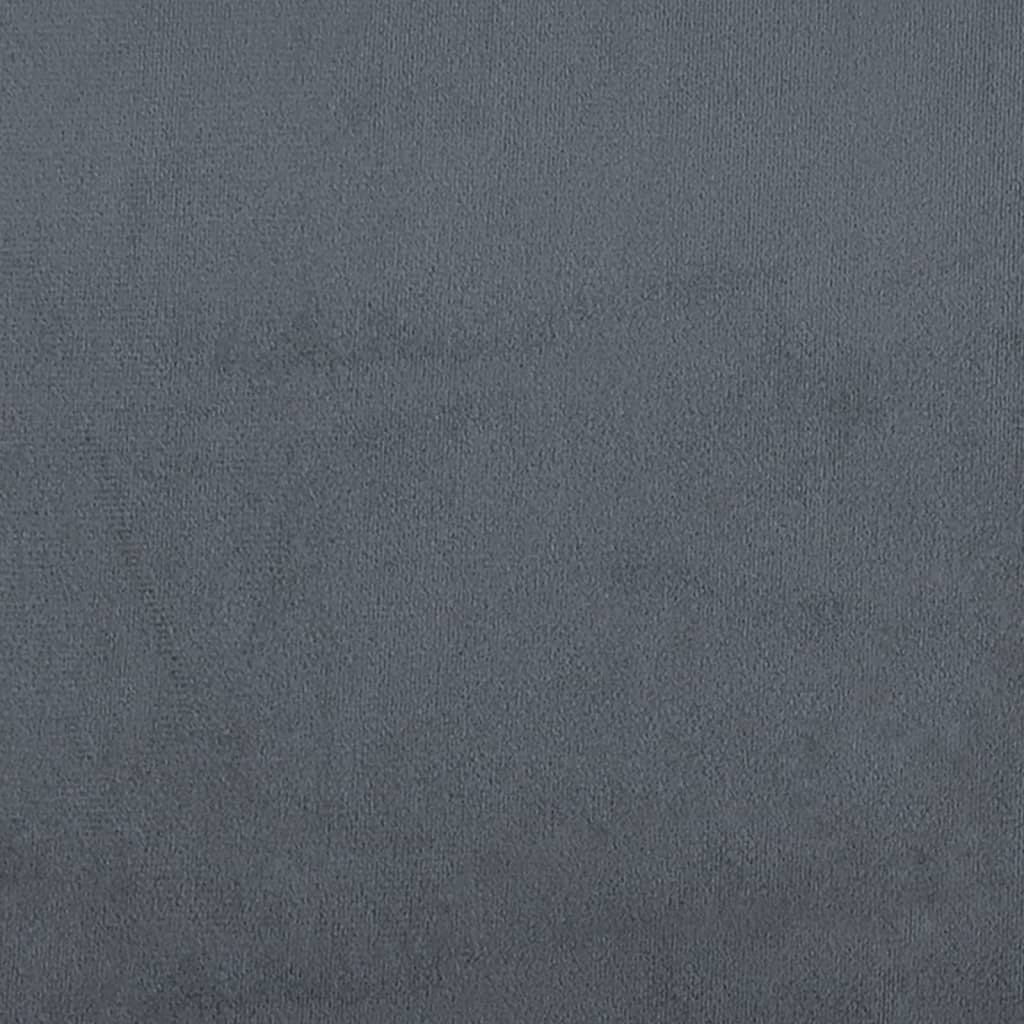 Armchair Dark Grey Velvet (100% Polyester), Metal, Plywood Medium