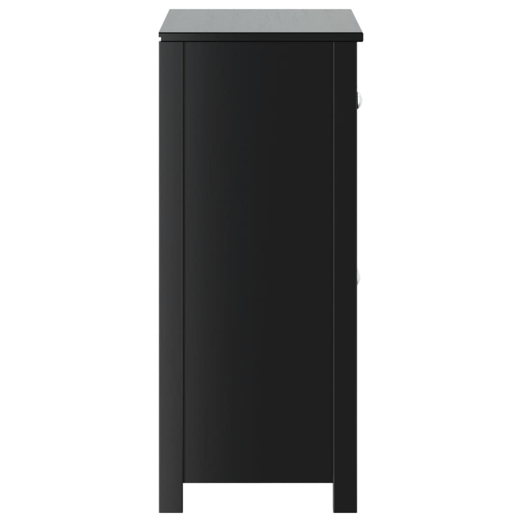 Bathroom Cabinet Solid Pine Wood, Engineered Wood, Metal
