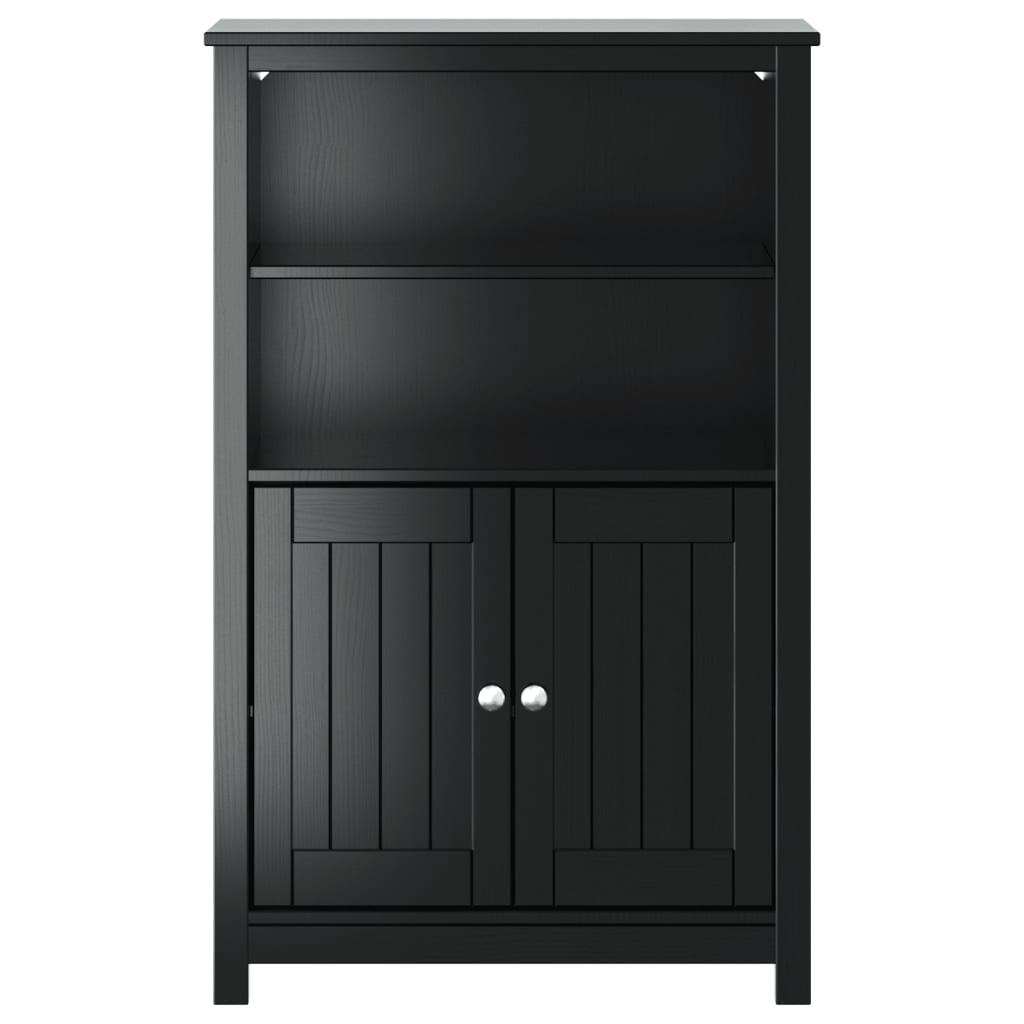 Bathroom Cabinet Solid Pine Wood, Engineered Wood, Metal