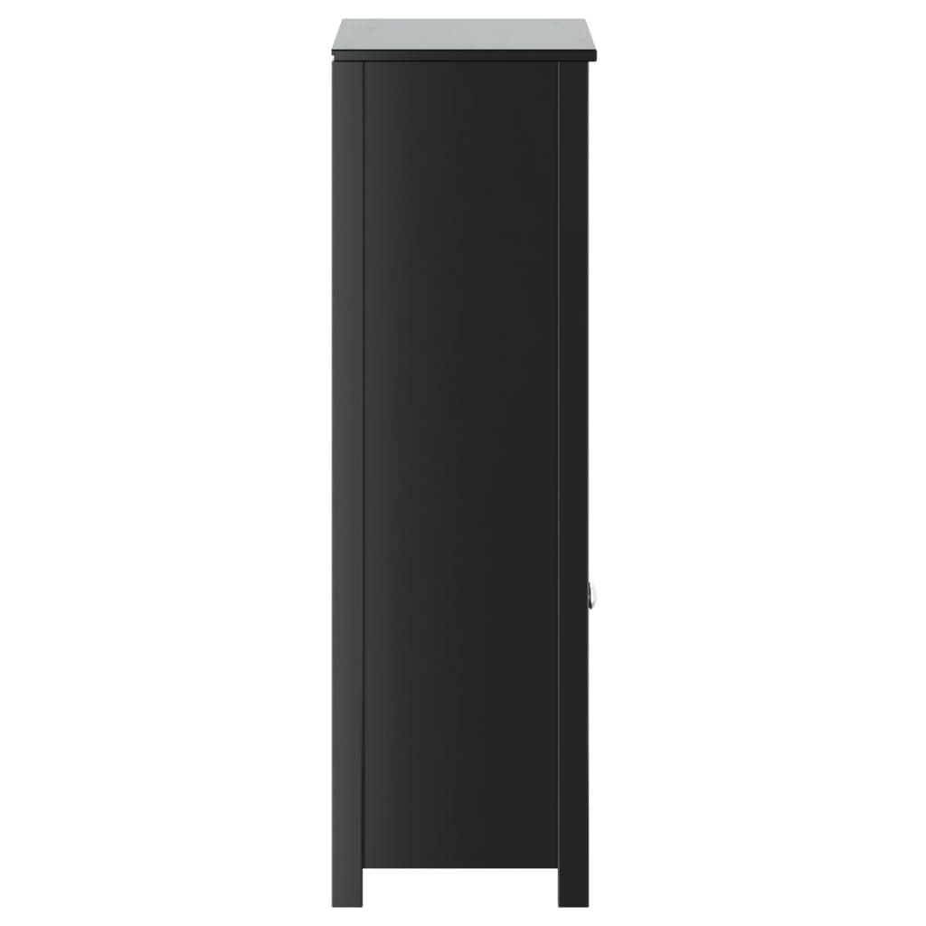 Bathroom Cabinet Solid Pine Wood, Engineered Wood, Metal