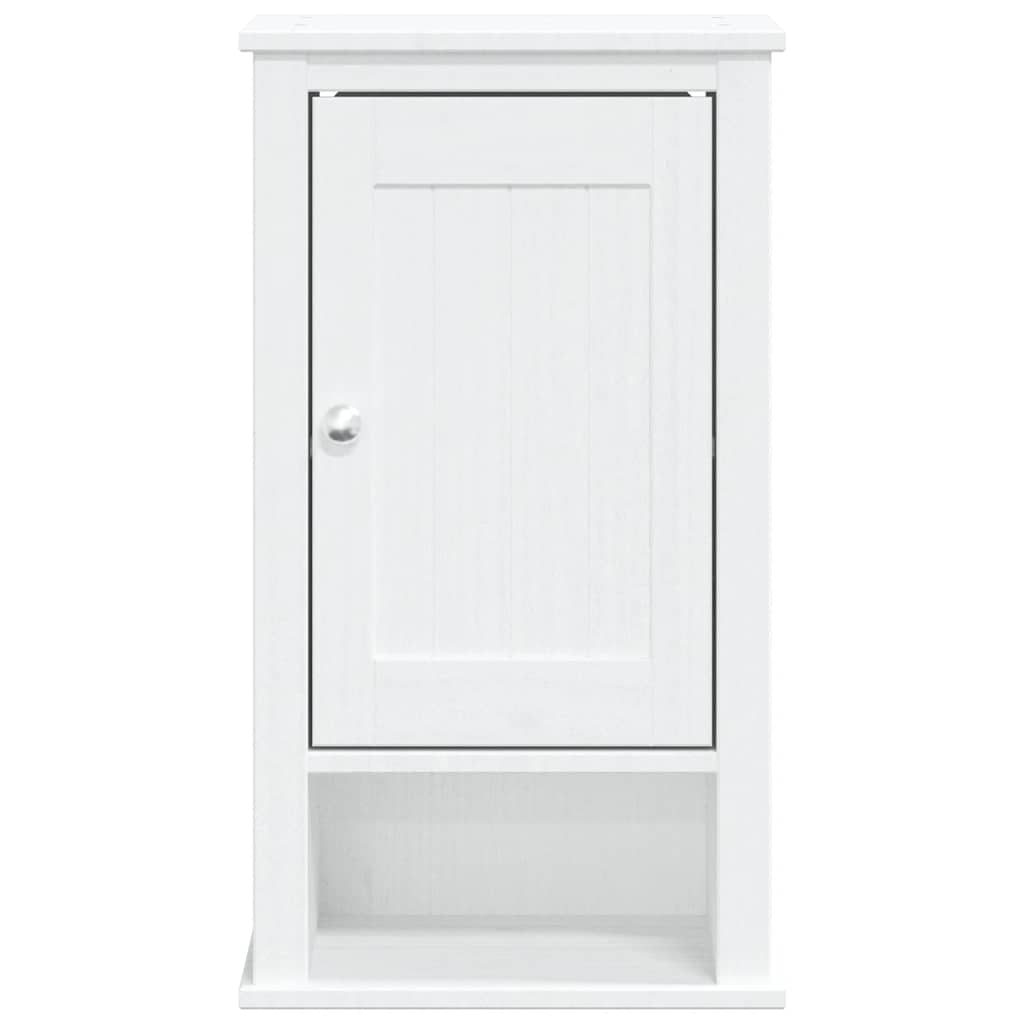 Bathroom Wall Cabinet Solid Pine Wood, Engineered Wood, Metal