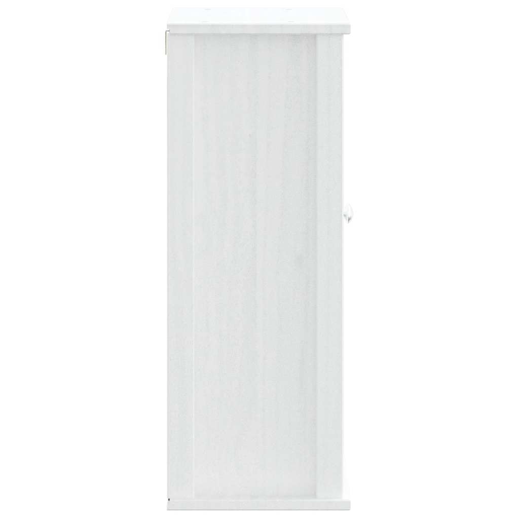 Bathroom Wall Cabinet Solid Pine Wood, Engineered Wood, Metal