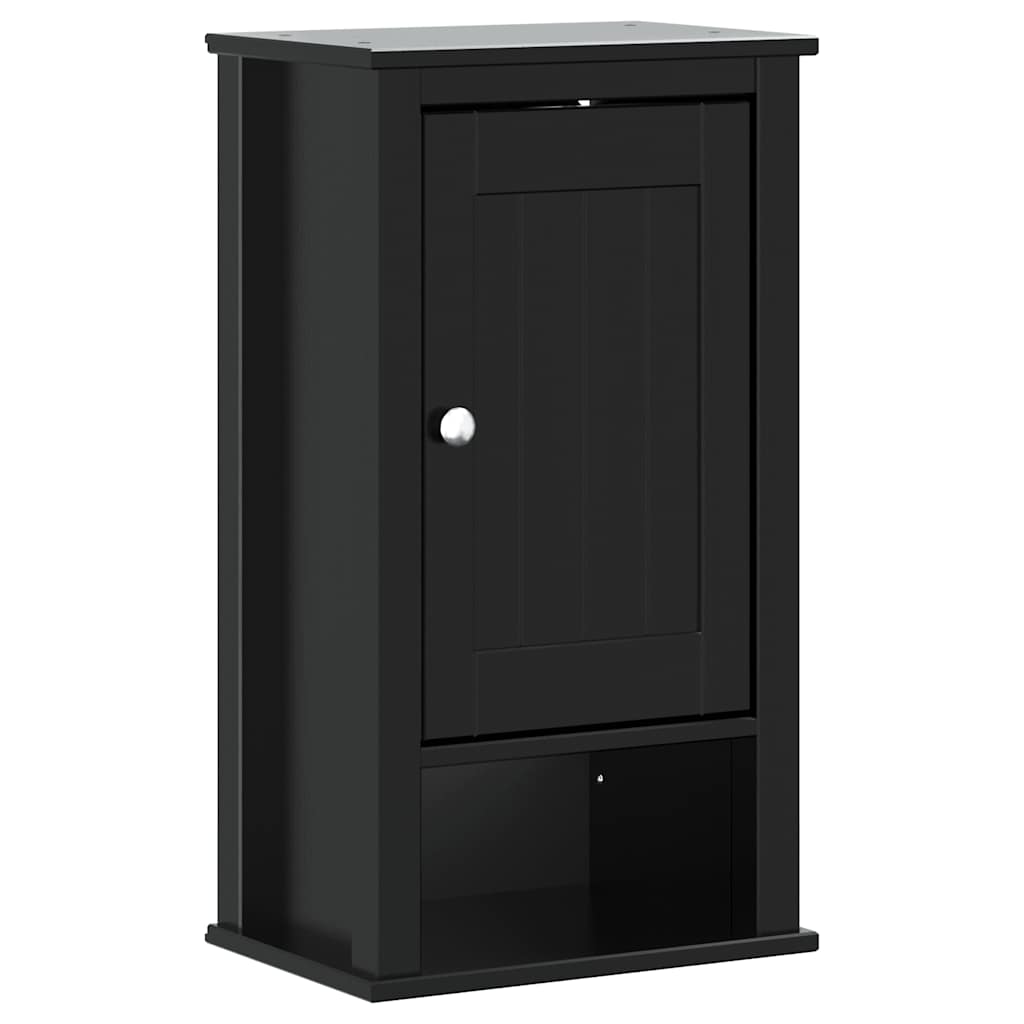 Bathroom Wall Cabinet Solid Pine, Engineered Wood, Metal