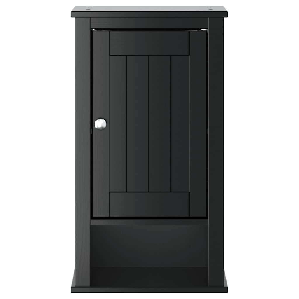 Bathroom Wall Cabinet Solid Pine, Engineered Wood, Metal