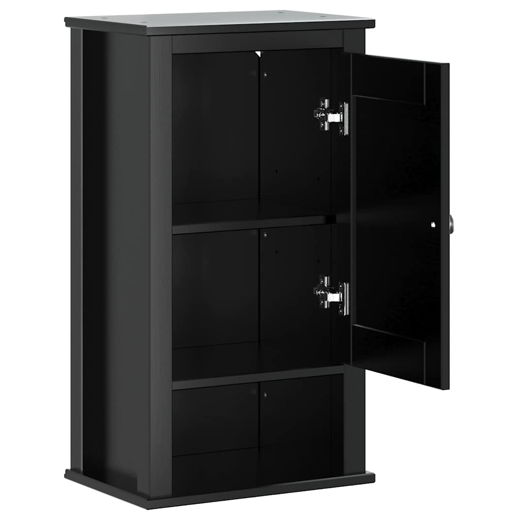 Bathroom Wall Cabinet Solid Pine, Engineered Wood, Metal