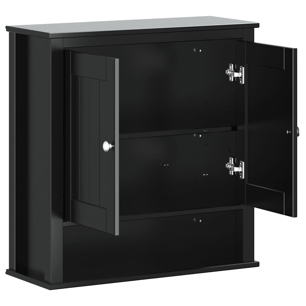 Bathroom Wall Cabinet Solid Pine Wood, Engineered Wood, Metal