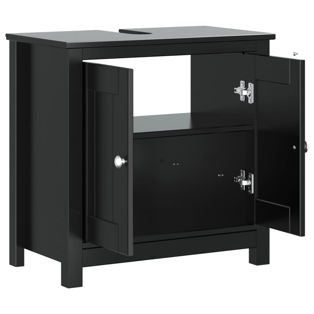 Bathroom Sink Cabinet Solid Pine Wood, Engineered Wood, Metal